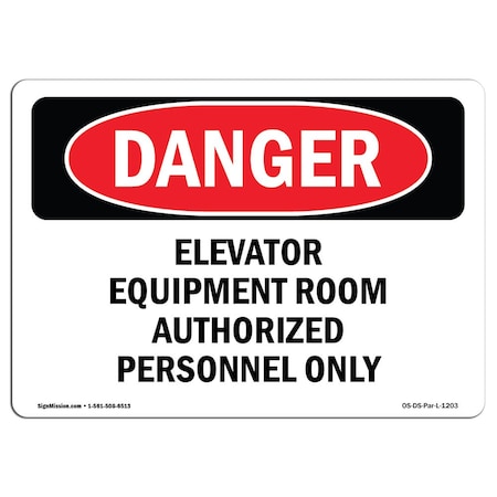 OSHA Danger, 10 Height, Decal